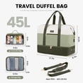 thumbnail image 3 of Bolsa de viaje LOVEVOOK Weekender con 2 cubos de embalaje de 46 L, 3 of 6