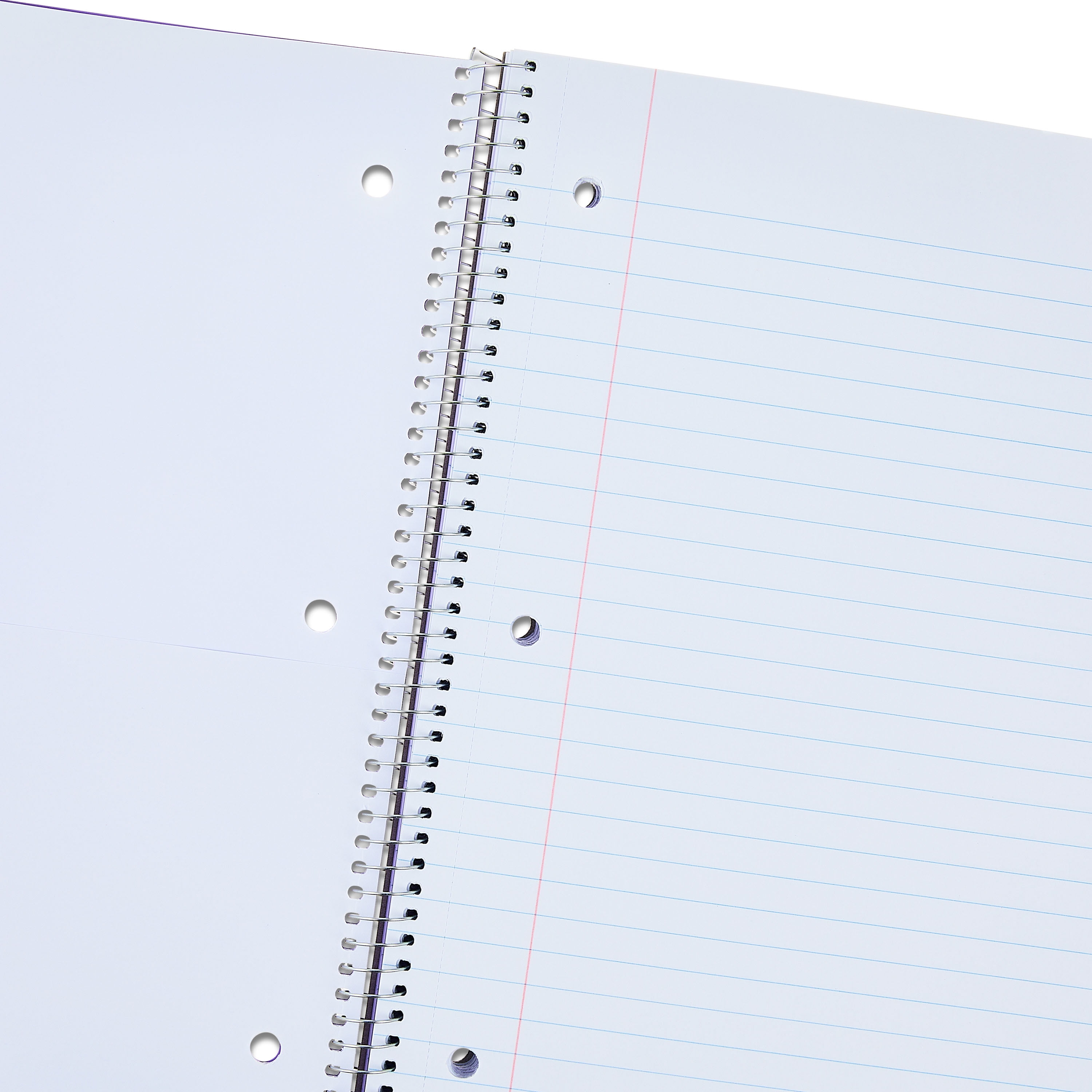 (4 pack) Pen + Gear Wide Ruled Poly 1-Subject Notebook with Inside Pockets, 9" x 11", Purple, 100 Heavyweight Sheets