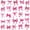 A Hotpink White, variant on Erosebridal Lovely Coquette Bow-Tie Kids Twin Sheet Sets,Cute Pink Bowknot Print Bedding For Girls 3-Piece