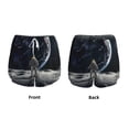thumbnail image 3 of Gukieu Astronaut Standing In The Moon Print Women's Sports Shorts with Drawstring Elastic Waistband for Running, Yoga, Fitness-Medium, 3 of 7