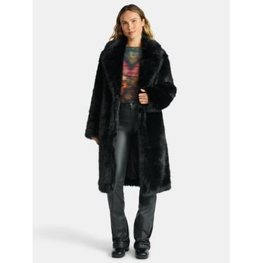 Madden NYC Women's Oversized Faux Fur Coat, Sizes XS-XXXL
