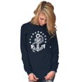 thumbnail image 4 of Let's Get Wrecked Summer Beach Anchor Plus Size Long Sleeve Graphic Tee Shirt Brisco Brands 2X, 4 of 5