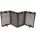 Arf Pets 31.5"H Free Standing Wood Dog Gate, Walk Through Door