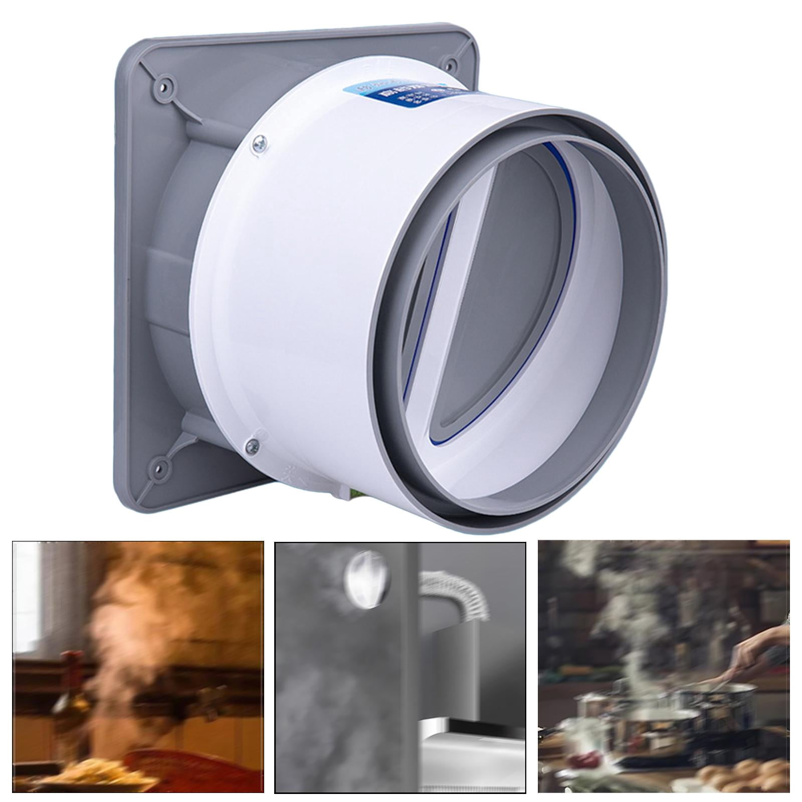 Duct Adaptor, Butterfly Check , Draft Blockers Vent Air Duct Check , Public Flue Check for Ducting Hose Gray M