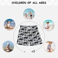 thumbnail image 6 of FORMRS Boys Swim Trunks Quick Dry Mesh Lining Beach Boardshorts, Sizes XS-XL, Gray Bear Paws Pattern, 6 of 7