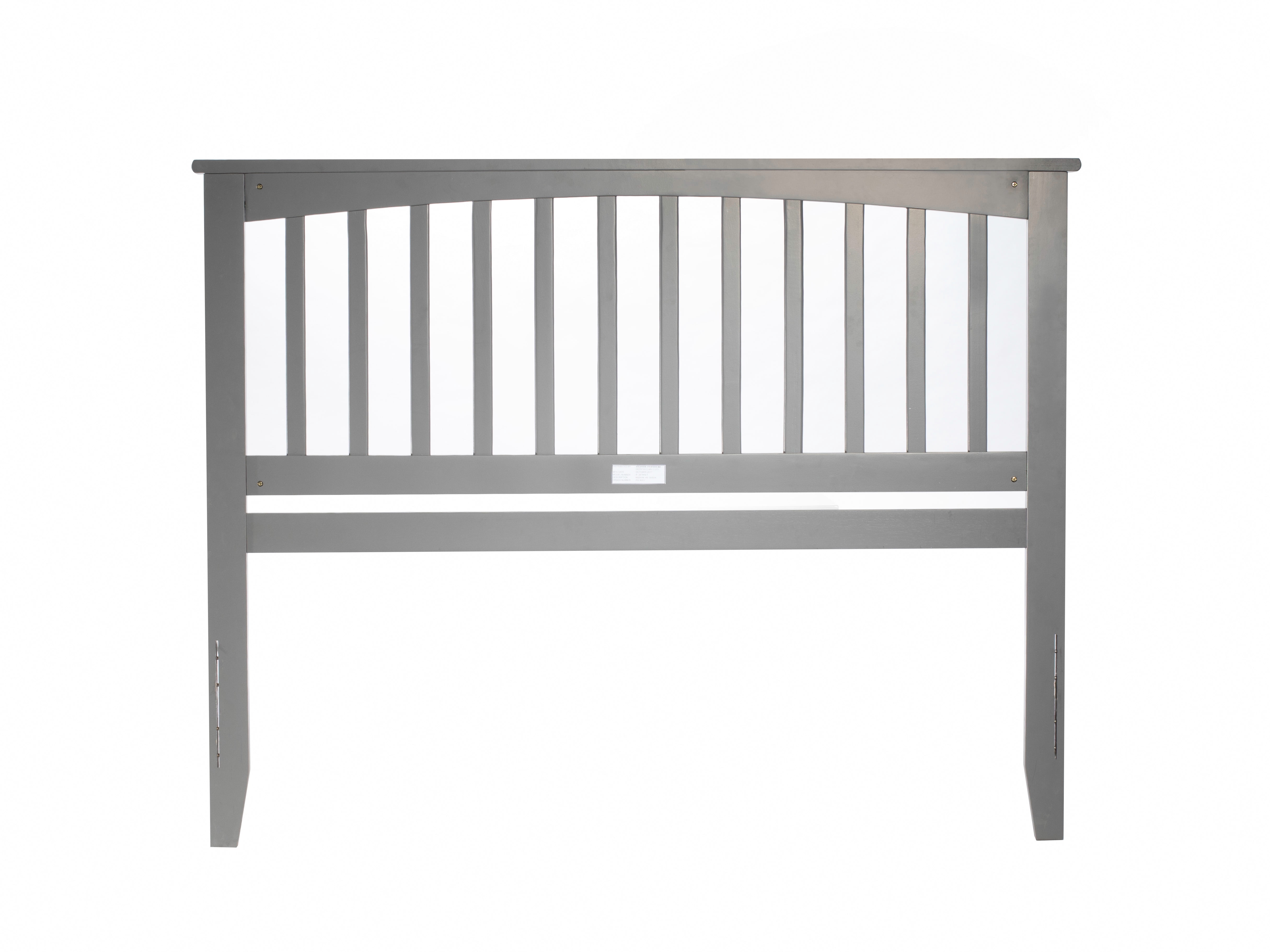 AFI Mission Queen Solid Wood Headboard, Grey