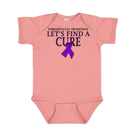 

Inktastic Fibromyalgia Awareness Let s Find a Cure with Purple Ribbon Gift Baby Boy or Baby Girl Bodysuit