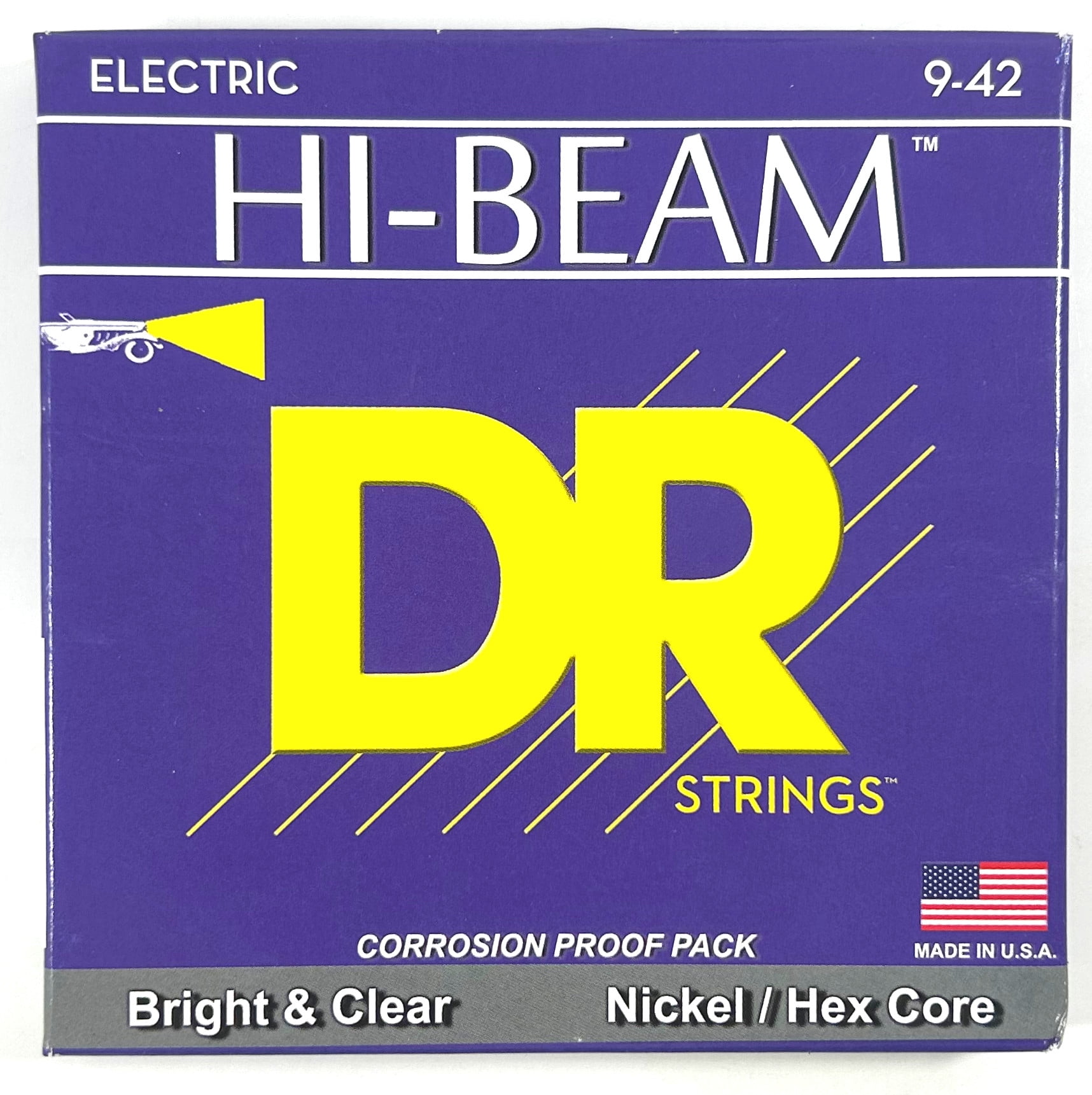 DR Guitar Strings Electric 3 Sets Hi-Beam 08-38 Extra Light Handmade USA