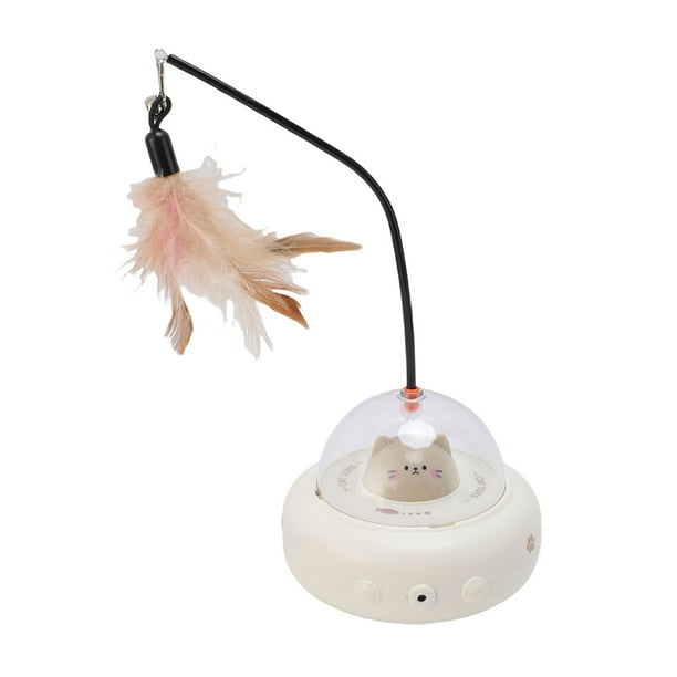 Juguete Interactivo Automático Para Gatos Con Detección, Varita De Plumas, Alivia El Aburrimiento, Juguete Eléctrico Para Gatos Con Detección Inteligente Para Gatitos De