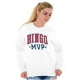 thumbnail image 4 of Funny Bingo Grandma Grandmother Gigi Unisex Plus Fleece Graphic Sweatshirt Brisco Brands 5X, 4 of 5