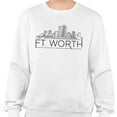 thumbnail image 2 of Skyline Fort Worth Texas Sweatshirt Unisex Large White, 2 of 5