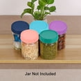 thumbnail image 6 of Uxcell 9Pack Mason Jar Lid, Regular Mouth Plastic Lid with Silicone Rings, Beige, 6 of 6