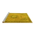 thumbnail image 2 of Ahgly Company Machine Washable Indoor Rectangle Persian Yellow Traditional Area Rugs, 7' x 10', 2 of 4