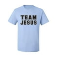 thumbnail image 2 of Wild Bobby Varsity Team Jesus Inspirational/Christian Men Graphic Tee, Light Blue, 5X-Large, 2 of 5
