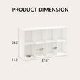 thumbnail image 7 of NEWADARA Wooden White 8 Cube Storage Organizer with Closed Back Panel, Cubby Storage Organizer with Compartments for Living,Display Shelf,Bookshelf, 7 of 7