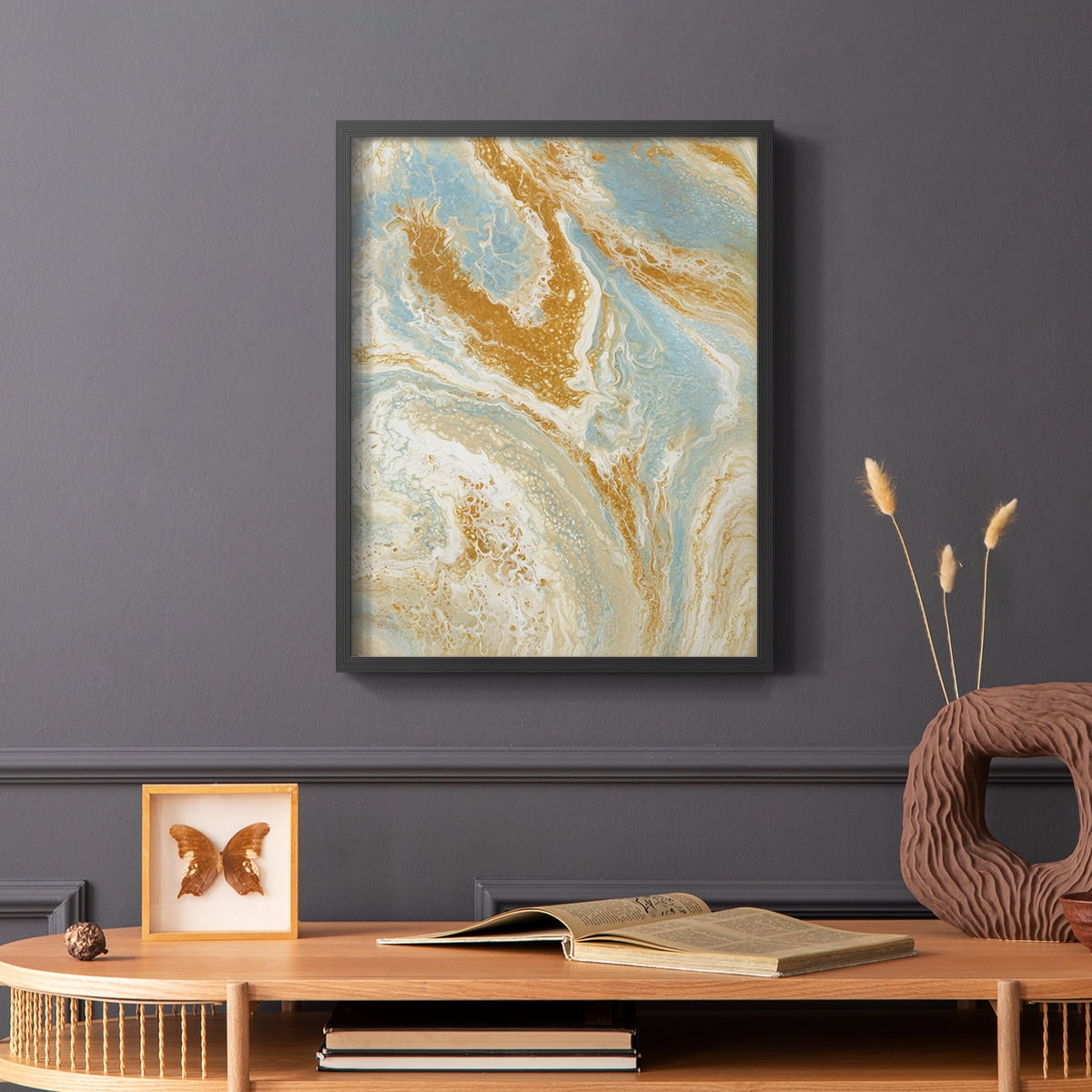 C41 Framed Print in Black Solid Wood Framed Print No Nail Hanging