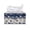 Blue Tie Dye Butterfly Design, variant on Psesaysky Tissue Box Cover, Mushroom Wildflower Print with Buttons Foldable Cuboid Tissue Box Holder for Outdoor Tent, PU Leather Rectangle Tissue Box Cover