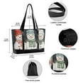 thumbnail image 2 of FORMRS Canvas Laptop Tote Bag for Women with 15.6" Computer Compartments Shoulder Handbag, Green Snowmen, 2 of 7