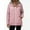 Pink, variant on Sentmoon Womens Light Jacket Waterproof Drawstring Hooded Neck Fall Jacket Lined Solid Color Long Sleeve Rain Coat for Cycling Running Commuting