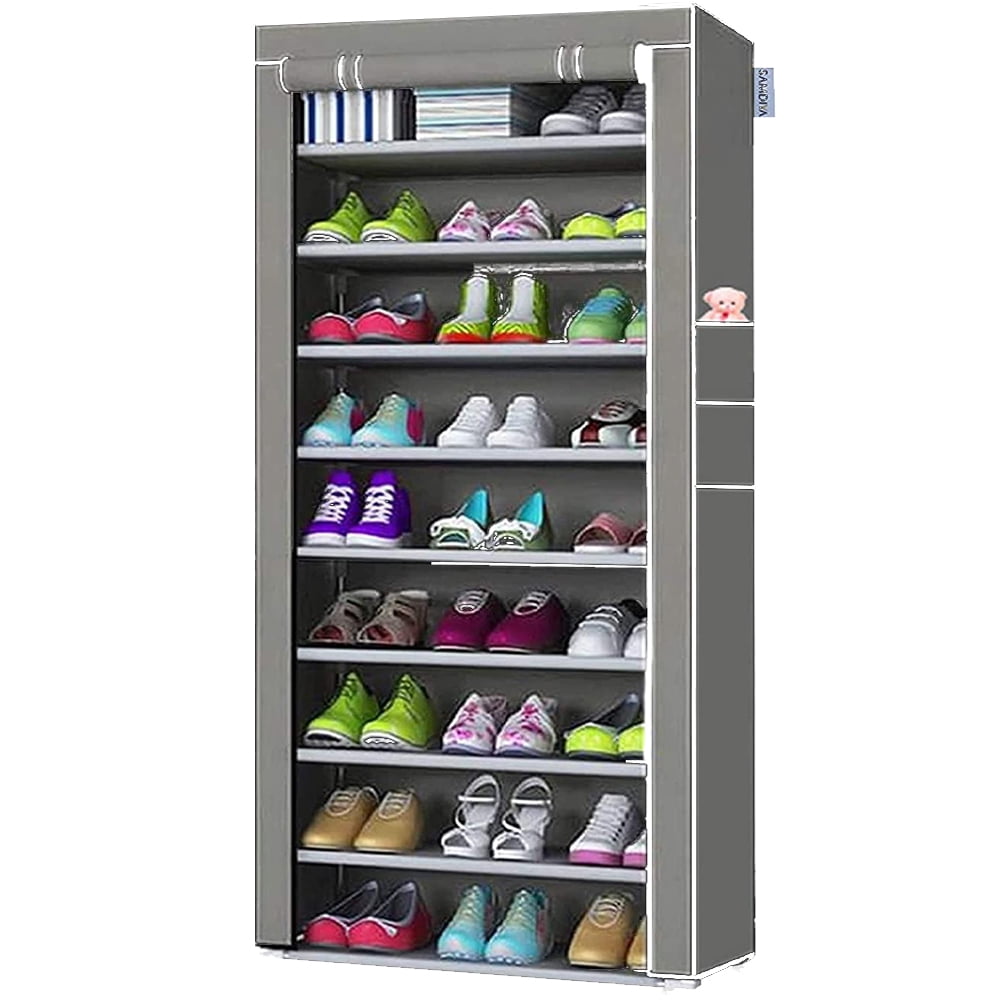 1PC Space Saver Slots Shoes Organizer Plastic Rack Storage Holder Box Holding 