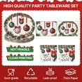 thumbnail image 3 of BAN 50Pcs Christmas Large 12" x 10" Oval Paper Plates and Napkins Disposable Heavy Duty Paper Plates and Napkins for Christmas Party Supplies, 3 of 13