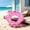 Pink, variant on Summer Glitter Scallop Pool Float Inflatable Seashell Swimming Tube for Adults Beach Party, 1 Count