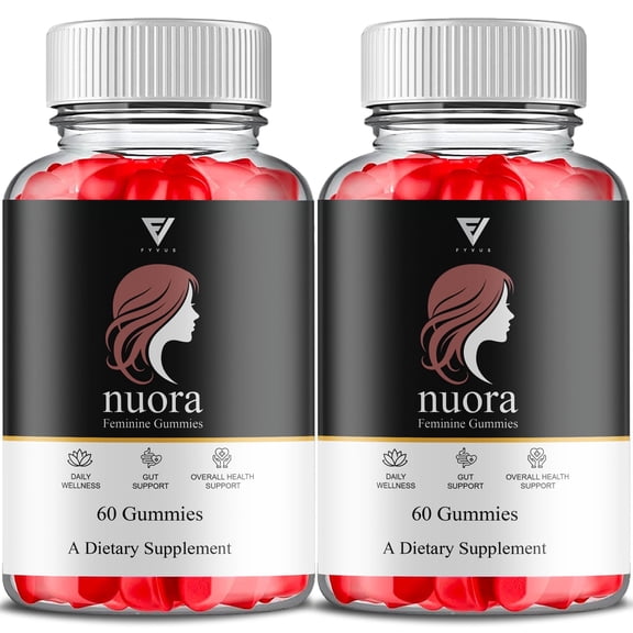 (2 Pack) Nuora Feminine Gummies, Nuora Feminine Healthand Overall Wellness Support (120 Gummies)