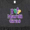 thumbnail image 4 of Inktastic I Love Mardi Gras Girls Toddler Dress, 4 of 5