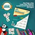 thumbnail image 6 of Channie’s One Page A Day Single, Double, Triple Digit Math Practice Workbooks, 3 Pack Math Kit, Grades 2-4th, 6 of 7