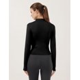 thumbnail image 3 of ORUYROP Veste de Course Légère Extensible pour Femmes avec Fermeture Éclair Complète et Trous pour les Pouces, 3 of 6