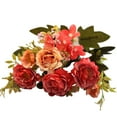 thumbnail image 2 of SPRING PARK 1Pc 30cm Artificial Peony Silk Flowers Bouquet Home Wedding Decoration, 2 of 7