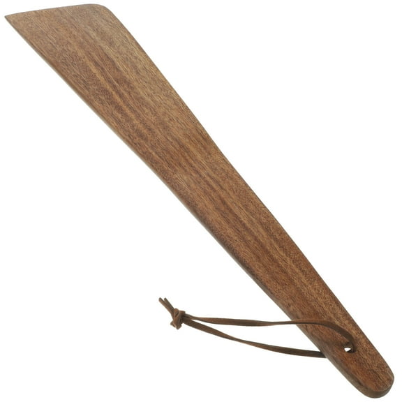 STRANDCHIC Flat Wood Spatula for Professional Chefs 1Pcs 9.8x1.8x0.4In