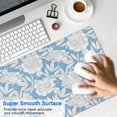 thumbnail image 4 of Long Mouse Pads for Desk,Pioneer Flower Floral Print Pattern Desk Mats on Top Of Desks, Desk Mouse Pad Extra Large with 3mm Non-Slip Base and Stitched Edge for Gaming,Office,Work,Home 31.5"x11.8", 4 of 6