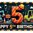thumbnail image 3 of Construction Theme Happy Birthday Banner Kids Decor Dig In Party Decoration for Birthday Party Kids Celebration Indoor Decoration, 3 of 7