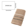 thumbnail image 3 of Cinvoph Hand Towels Striped Pattern Cotton Absorbent Soft Decorative Towel for Bathroom, Coffee, 3 of 6