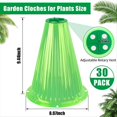 thumbnail image 2 of Paquete de 30 Campanas de Jardín para Plantas, Protector Reutilizable con Ventilación Giratoria, Protección para el Jardín Animales., 2 of 5