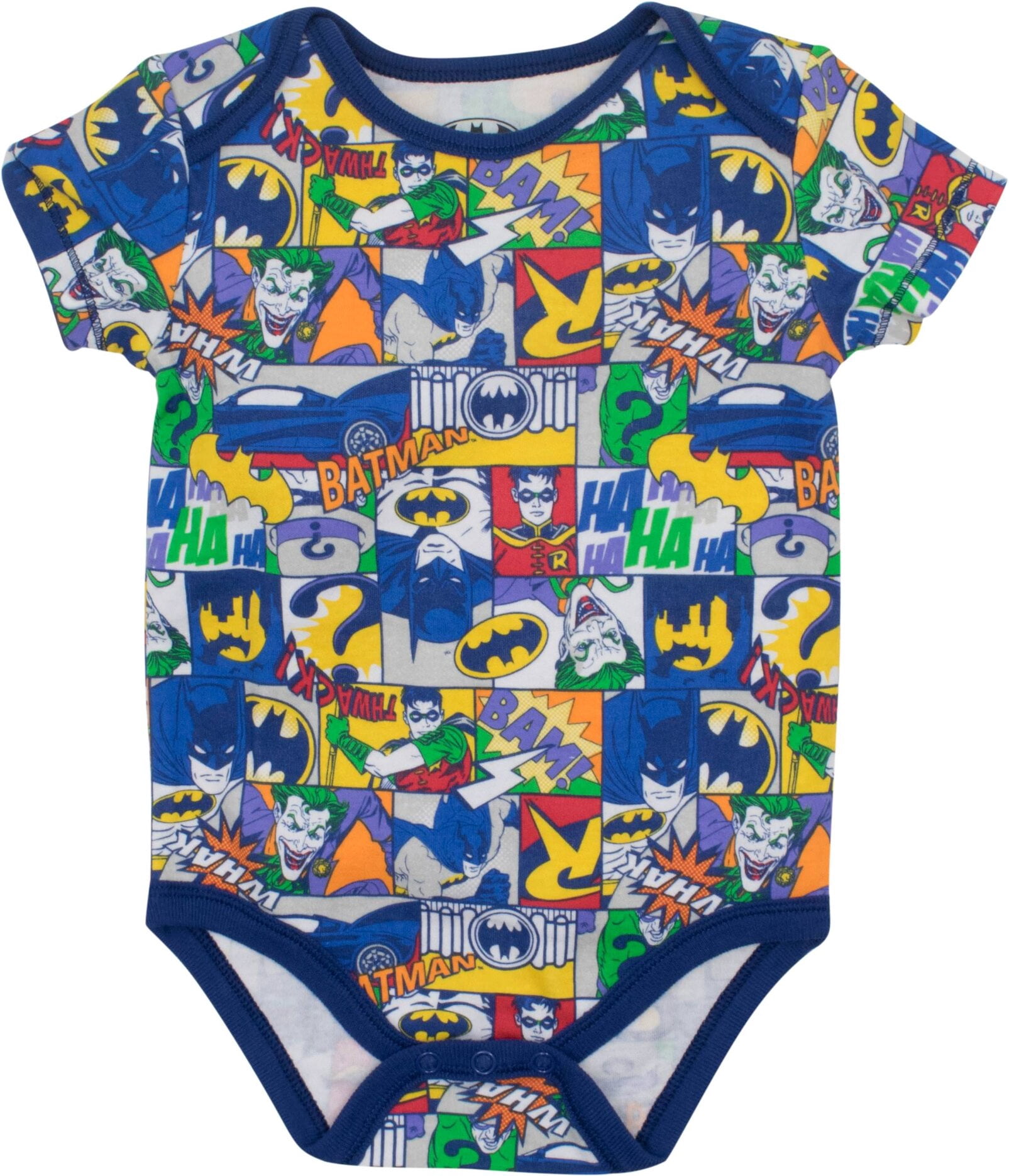 DC Comics Batman Joker Riddler 5 Pack Bodysuits Newborn to Infant