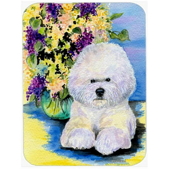 Carolines Treasures SS8295LCB Bichon Frise Glass Cutting Board Large, 12H x 16W, multicolor
