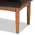 thumbnail image 4 of Bowery Hill Dark Brown and Brown Finished Wood Dining Bench, 4 of 7