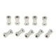 thumbnail image 4 of Columnas es uminio de doble cabeza, 10 Uds., Pilar plateado para piezas de accesorios 3x10mm Yotijar Columna de aluminio de doble cabezal, 4 of 7