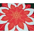 thumbnail image 3 of Red and Gold Star Poinsettia Doily/ Table Topper (23" RD), 3 of 5