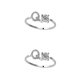 thumbnail image 1 of Sonducket Anillo abierto con letras mayúsculas, anillos reutilizables para interiores y exteriores, joyería de maquillaje ornamental para Letra q 2Conjunto, 1 of 6