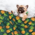 thumbnail image 3 of Yiaed Pineapples with Palm Leaves Print Dog Blankets-Cat Blanket Washable for Couch Protection,Puppy Blanket, Soft Plush Reversible Throw Furniture Protector-Small, 3 of 8