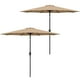 thumbnail image 1 of Sombrilla de patio Simple Deluxe de 9 pies con inclinación y manivela, paquete de 2 unidades en T, 1 of 8