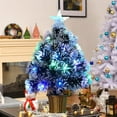 thumbnail image 6 of Artificial Christmas Tree with Lights, USB Powered Christmas Tree, 17.7 Inch Small Pre Lit Artificial Christmas Tree with Snowflake Ornaments for Home Office Party Indoor Outdoor Decor, 6 of 8
