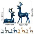 thumbnail image 3 of Goodw7 Christmas Ornaments Indoor, Set of 2 Resin Reindeer Statues with Detailed Antlers and Body, Cozy Winter Decor for Living Room Bedroom Desk Entryway Shelf Display, 3 of 9
