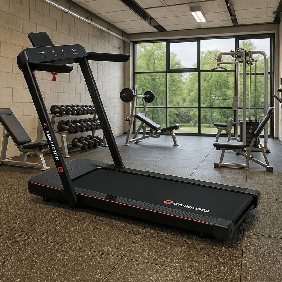 Gym Master 2.5 Treadmill with 1-15 km/h Speed, Foldable Design and Bluetooth Connectivity