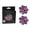 Purple, variant on South Beach Reusable Nipple Covers for Women, Silicone Adhesive Nipple Petal Covers, One Size (Red)