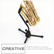 FUTUREORYY 1 Pc Triangular Base Durable Saxophone Tripod Stand Ergonomic Folding Design Stable Support Compact Storage