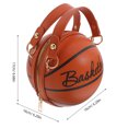thumbnail image 2 of OUNONA 1 Pce Sac de Forme de Basketball pour Femmes avec Design Rond en Couleur Jaune, 2 of 6